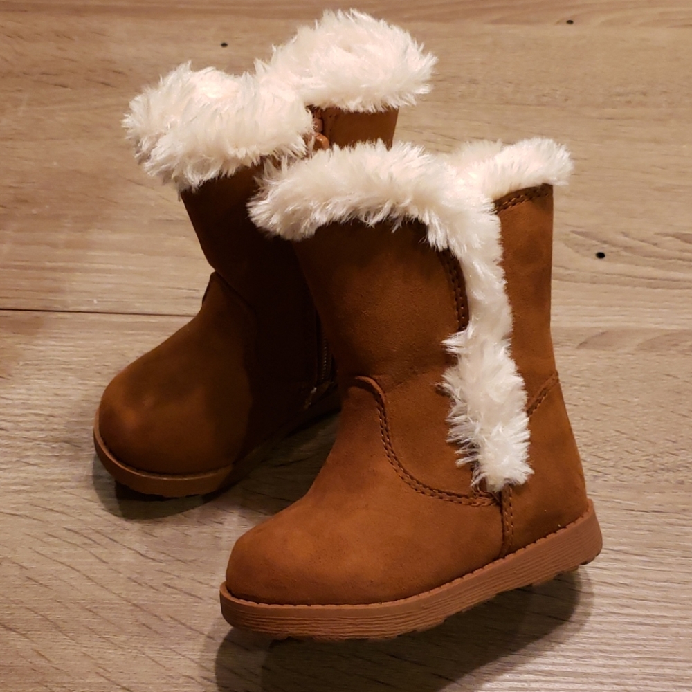 $8 w/ bundle! Girls Fur-Lined Faux Suede Boots